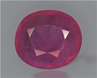 Natural Ruby (manik) Heated Treated Certified 5.25 CTS... ( 83283 )